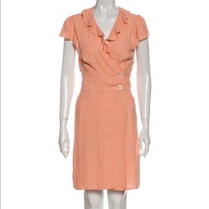 Rouje Paris Ruffle Wrap Dress Size 36/US 4